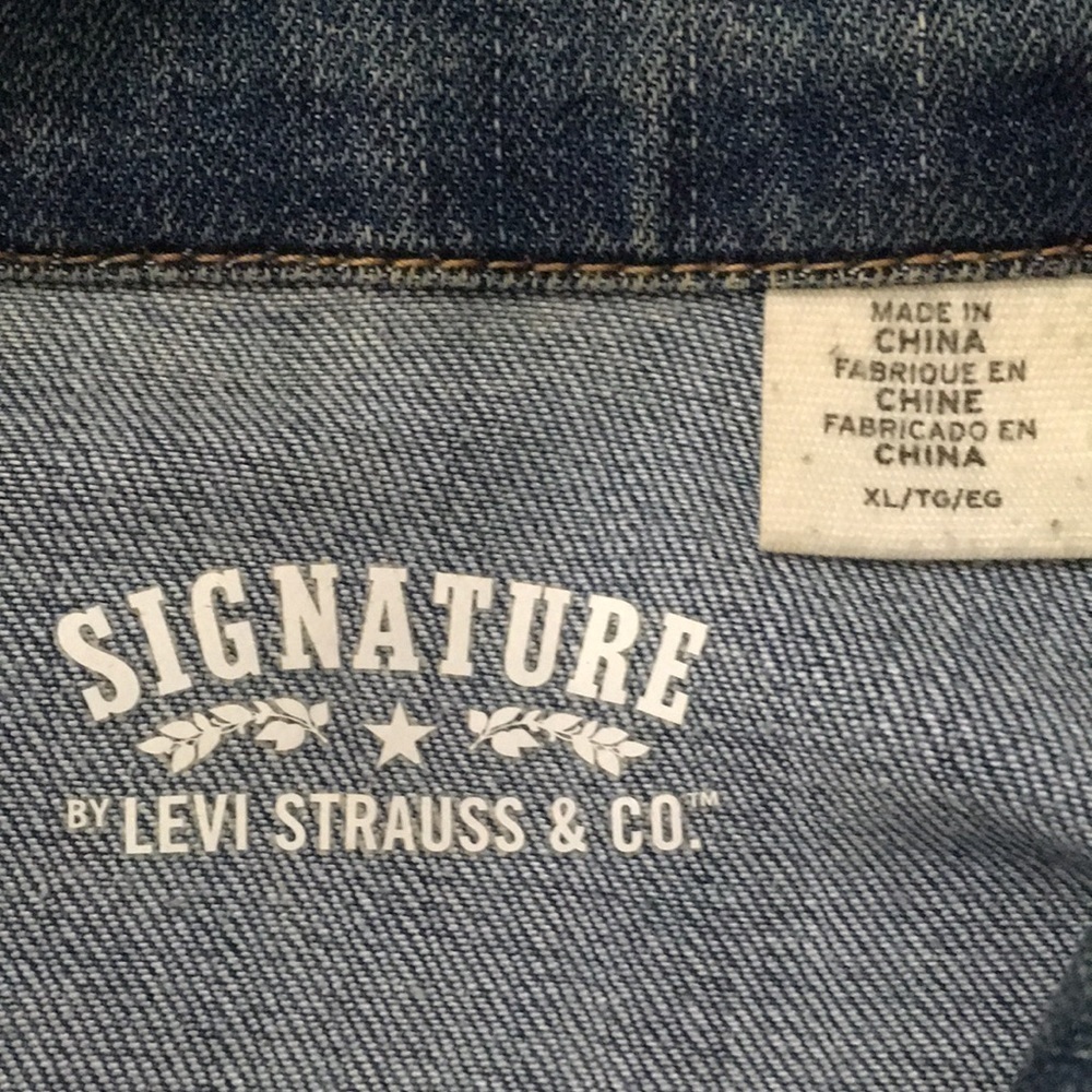 Girls Denim Jacket Levi Strauss & Co Signature XL - Picture 8 of 10